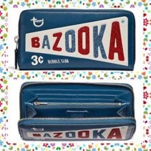 Topps Bazooka accordion wallet blue..LMT Ed